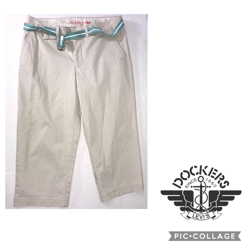 🌺Dockers Women’s khaki Capri’s